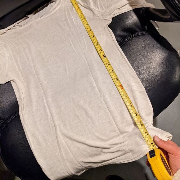 3 for $20!  J. Crew 3/4 sleeve cowlneck tee natural - Picture 6 of 7